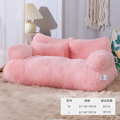 Cat sofa bed Plush Dog Sofa Beds Washable Warm Pet Dog Nest Cat Beds Thicken Comfortable Cushion Dog Sleep Cat Furniture