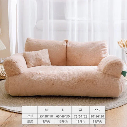 Cat sofa bed Plush Dog Sofa Beds Washable Warm Pet Dog Nest Cat Beds Thicken Comfortable Cushion Dog Sleep Cat Furniture