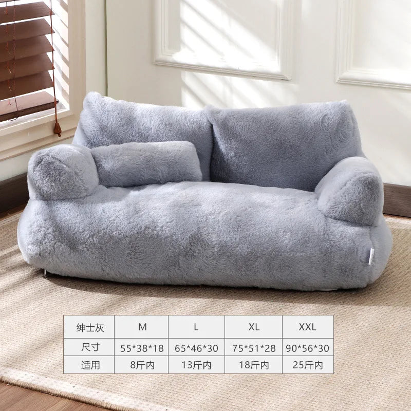 Cat sofa bed Plush Dog Sofa Beds Washable Warm Pet Dog Nest Cat Beds Thicken Comfortable Cushion Dog Sleep Cat Furniture